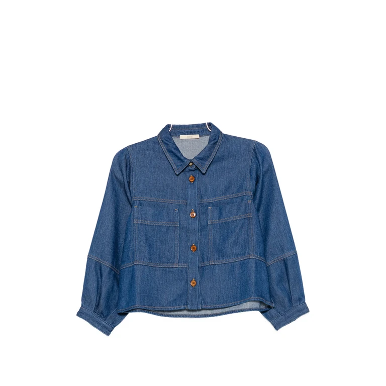 Contrast-stitched Jacket