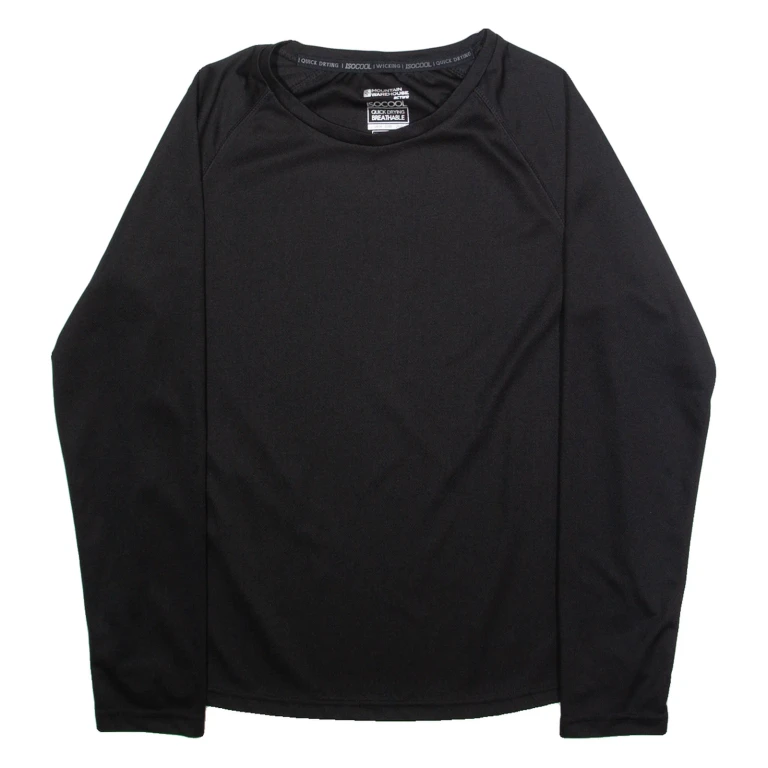 MOUNTAIN WAREHOUSE Womens T-Shirt Black Long Sleeve M