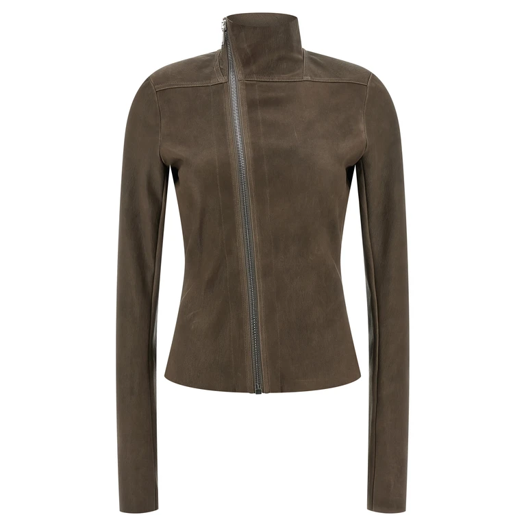 Rick Owens Brown Leather Jacket Clothing - Women