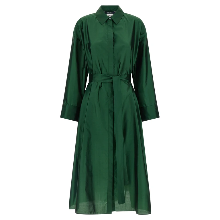 'S Max Mara Bicolor Polyester Midi Dress - Women
