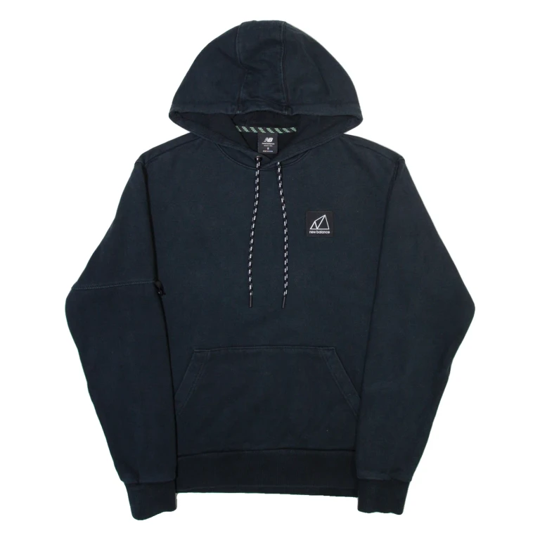 NEW BALANCE Mens Blue Hoodie S