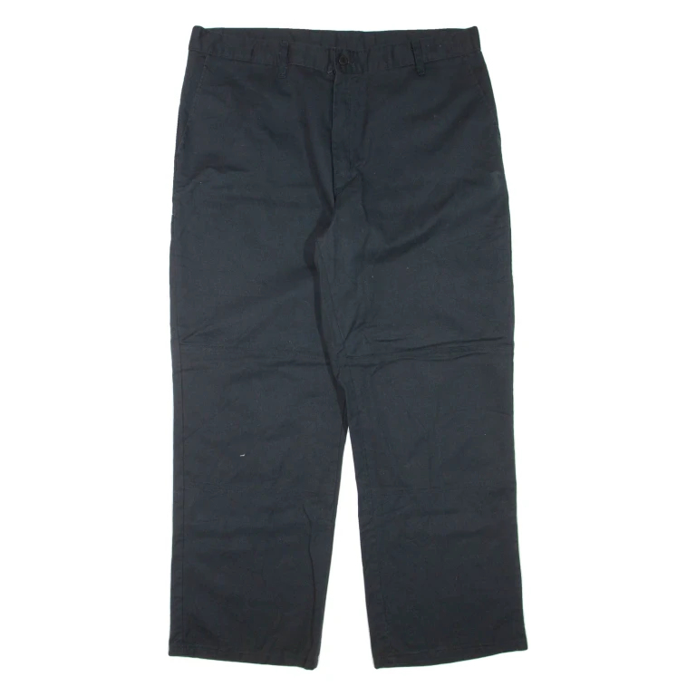 DICKIES Mens Trousers Black Regular Straight W38 L30
