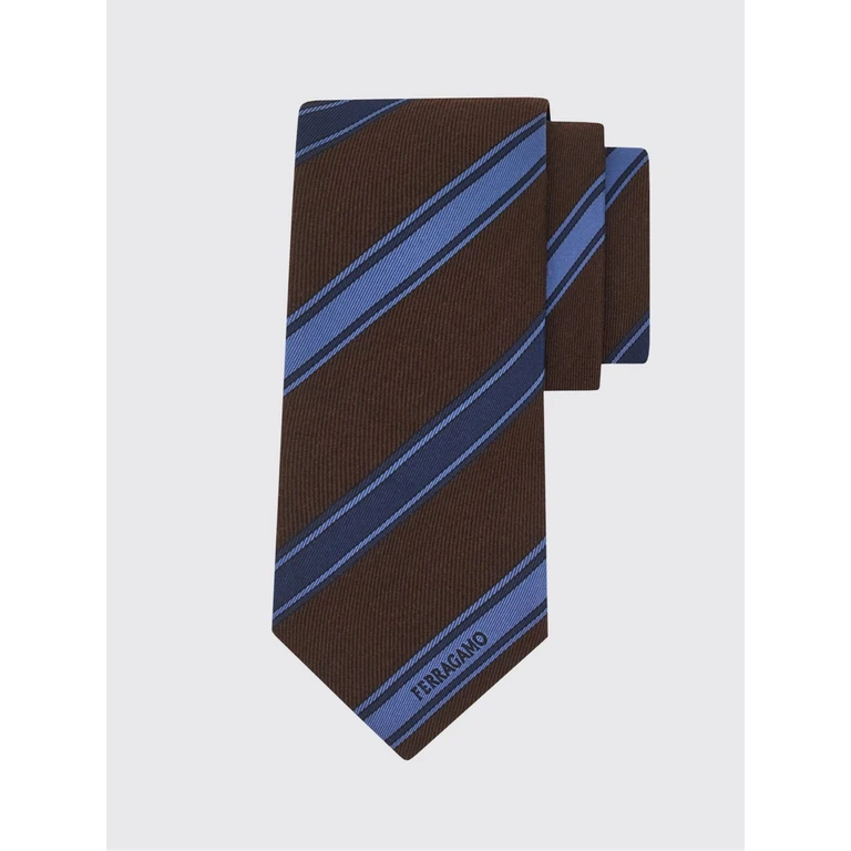 Classic Bicolor Striped Jacquard Silk Tie (789285FV)