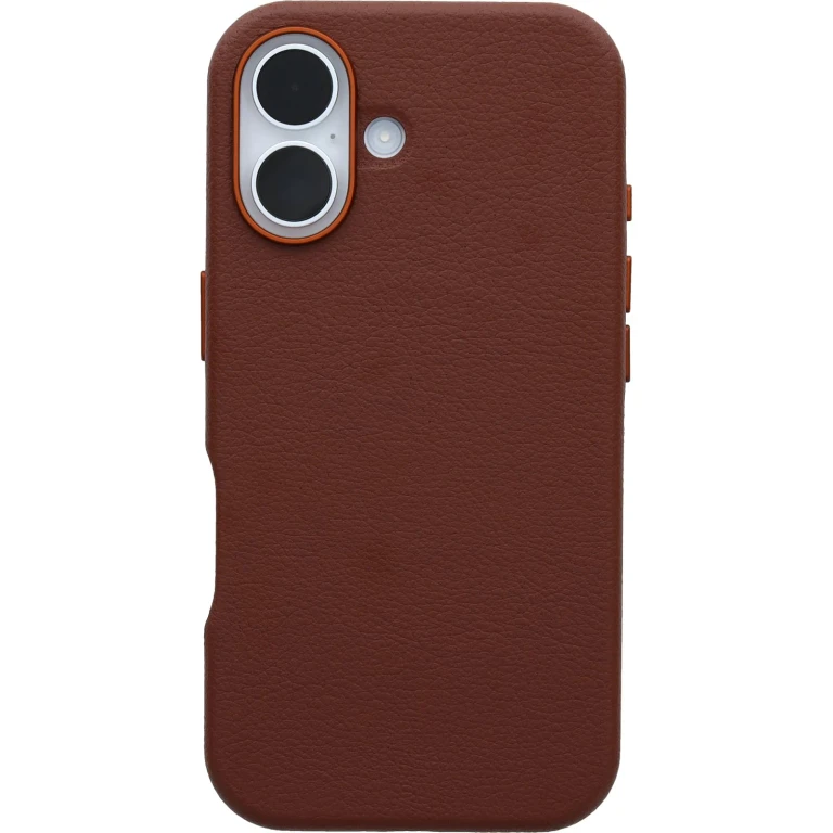 iPhone 16 Symmetry Series Cactus Leather for MagSafe - Rich Adobe Brown