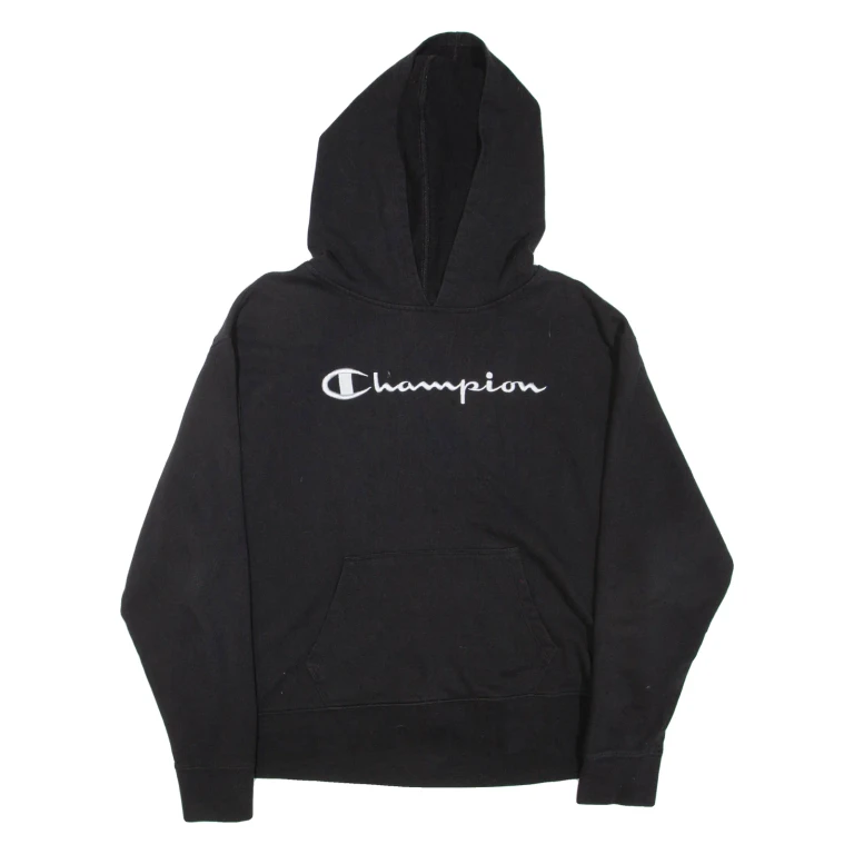 CHAMPION Womens Black Hoodie XL