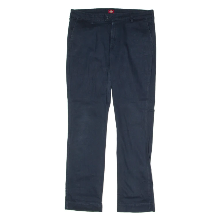 DICKIES Workwear Chino Womens Trousers Black Regular Straight W34 L31