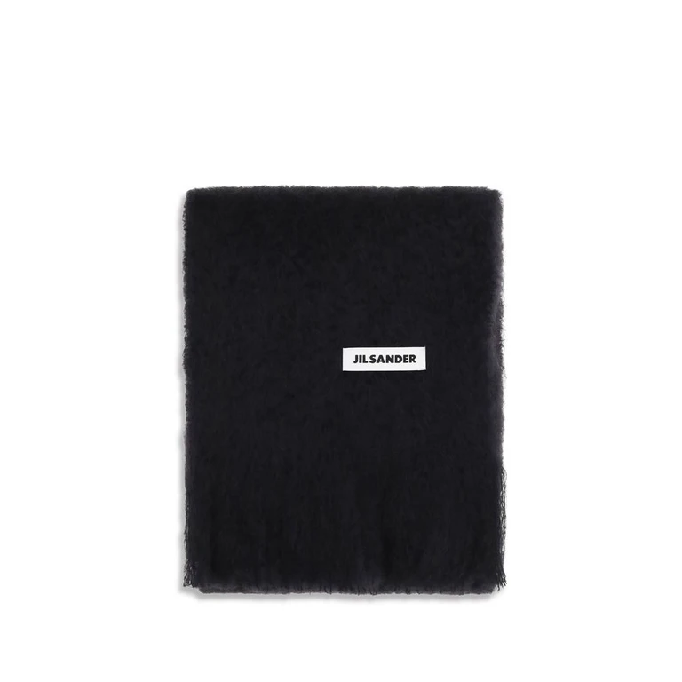 Black Wool Oves Aries Scarf - Women