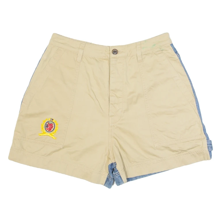 TOMMY HILFIGER Womens Denim Shorts Beige S W28
