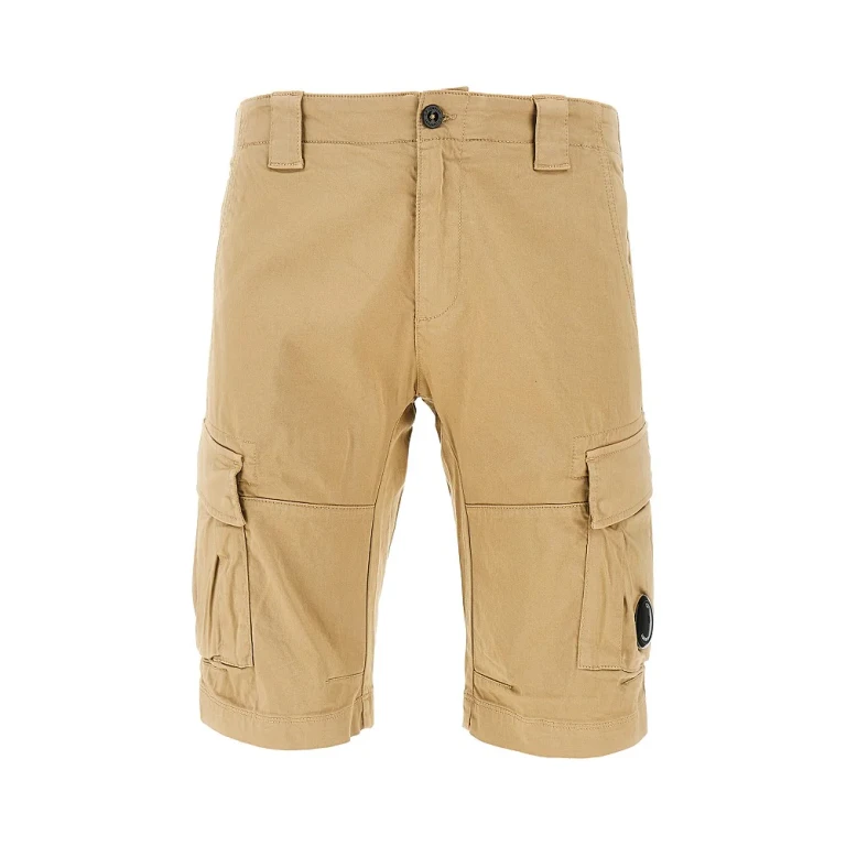 CP COMPANY Stretch Sateen cargo shorts Man 50