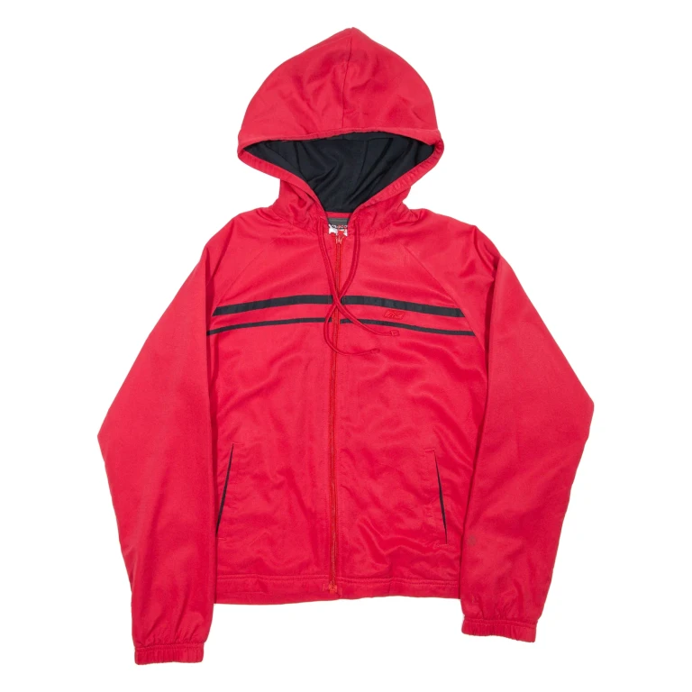 REEBOK Mens Jacket Red Hooded S