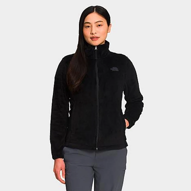 The North Face Women's Osito Full-Zip Jacket in TNF Black/NPF Size: XS
