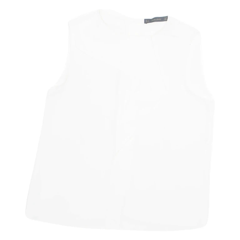 ZARA Womens Vest White M