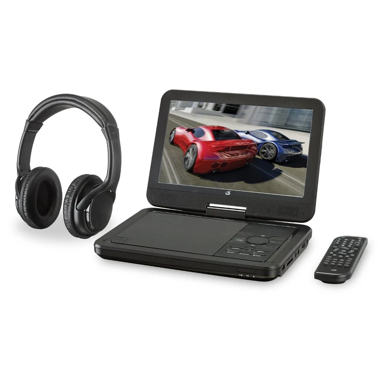 Portable DVD Player with Bluetooth Headphones