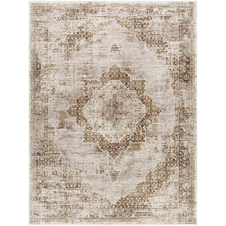 Kosta Beige Medallion Area Rug
