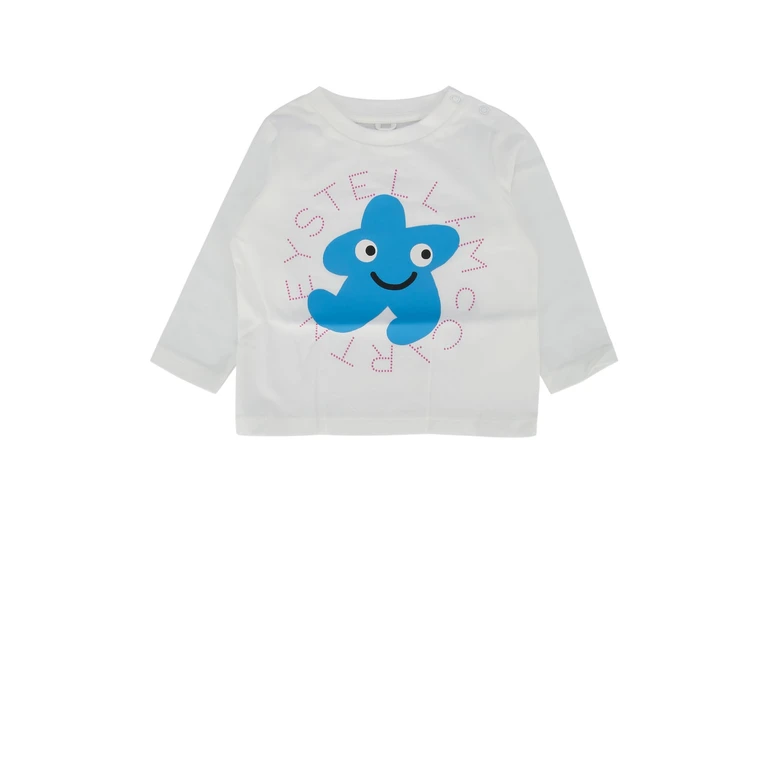 Stella Mccartney Kids T-Shirt-Top Ivory Cotton