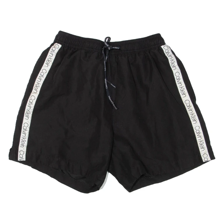 CALVIN KLEIN Mesh Lined Mens Swimming Shorts Black S W24