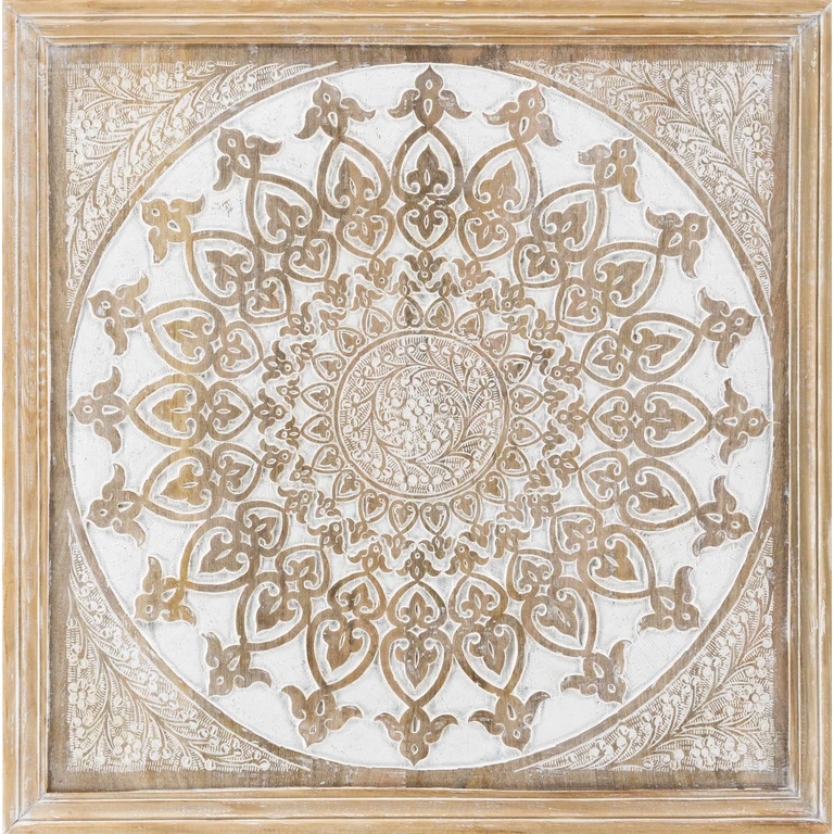 Boerne Traditional Pattern Wooden Wall Art Decor - Clearance