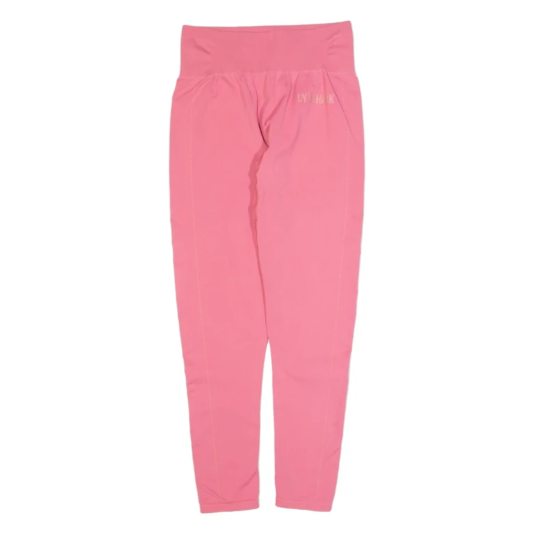 GYMSHARK Womens Leggings Pink Skinny XS W22 L24