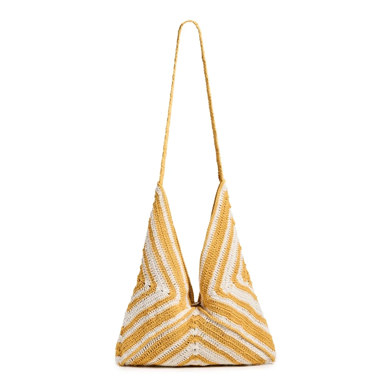 Faherty Riviera Crochet Bag Daylily One Size