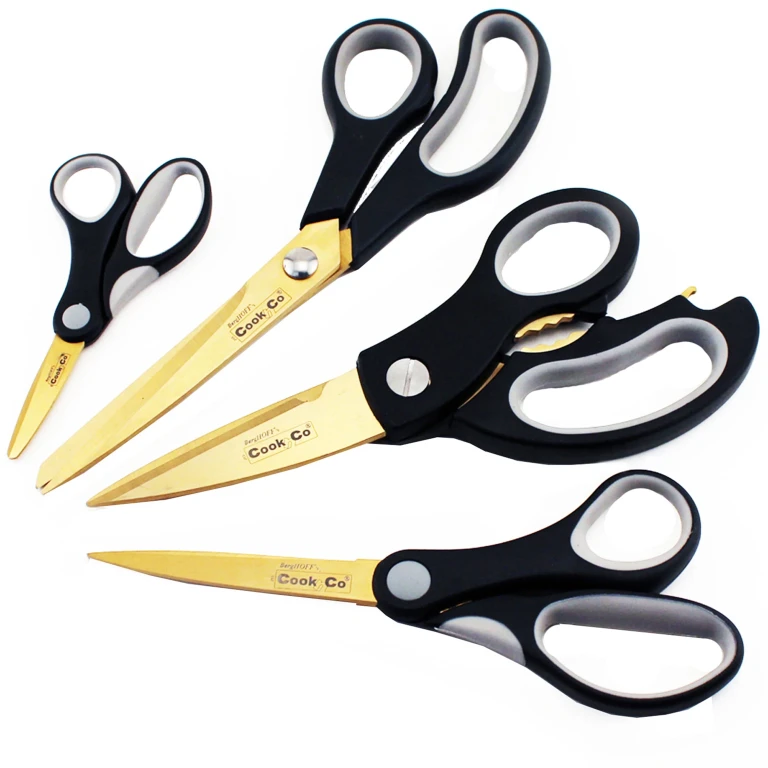 Studio 4Pc Stainless Steel Scissors Set, Gold