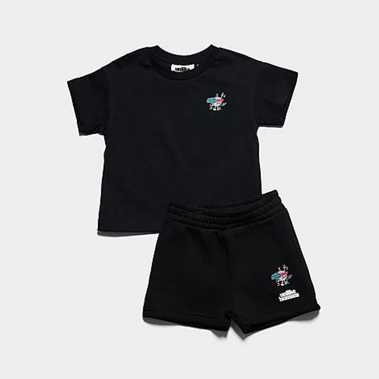 Infant Summer Party T-Shirt and Shorts Set in Black Size: 12M
