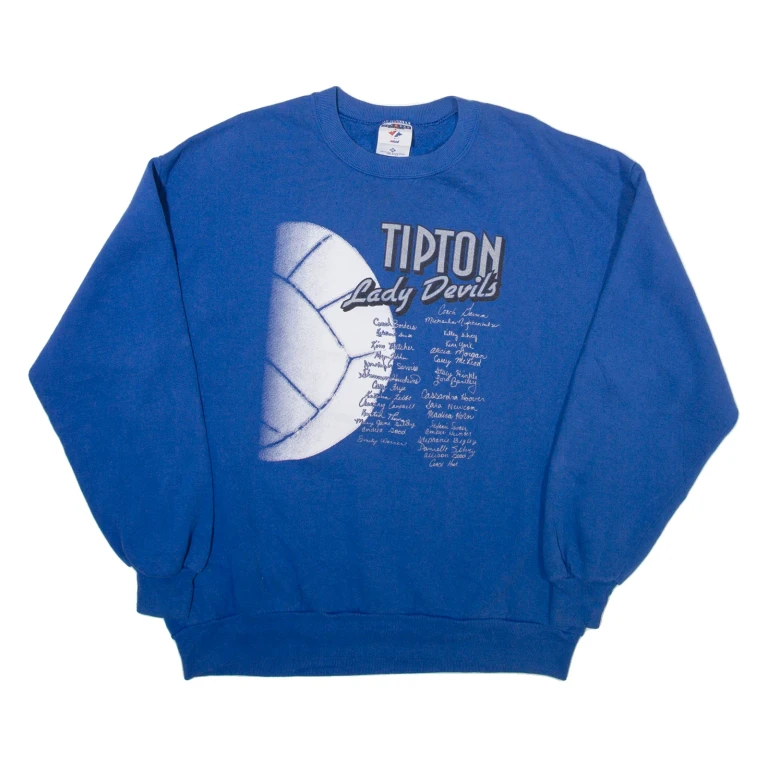 JERZEES Mens Sweatshirt Blue XL