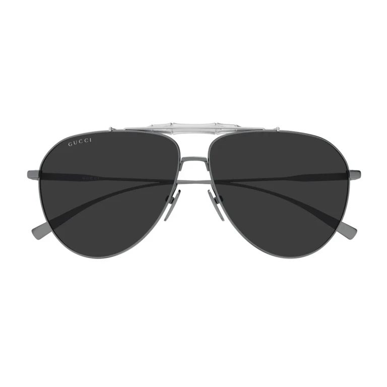 Gucci Gg2064s Linea Sign Gunmetal Metallo Sunglasses - Men