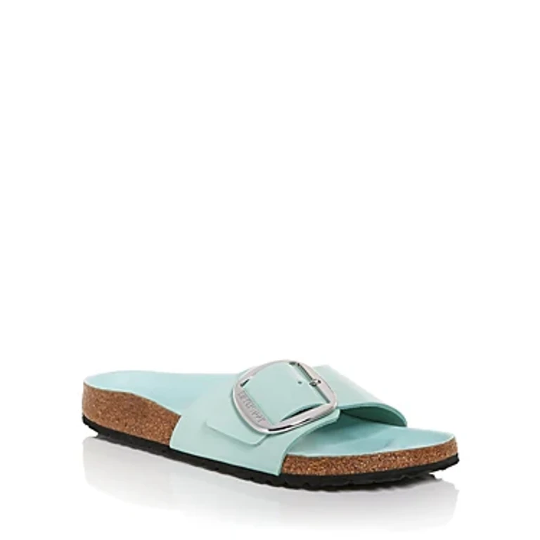 Madrid Big Buckle Natural Leather Patent High-Shine Surf