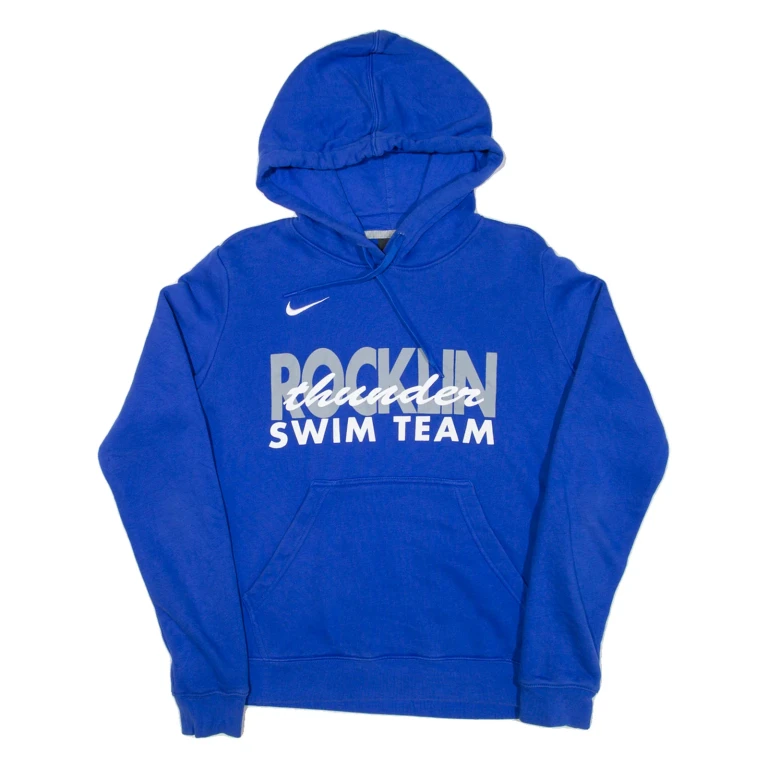 NIKE Swim Team Womens Blue Hoodie M