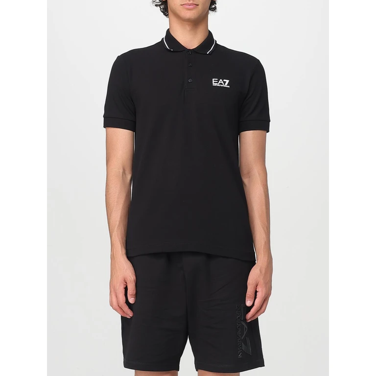 EA7 Polo Shirt Men color Black (8NPF16PJUVZ1200)