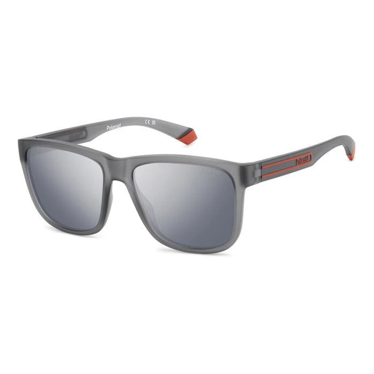 Polaroid Polarized Grey Mirror Square Mens Sunglasses PLD 2155/S 0RIW/EX 57