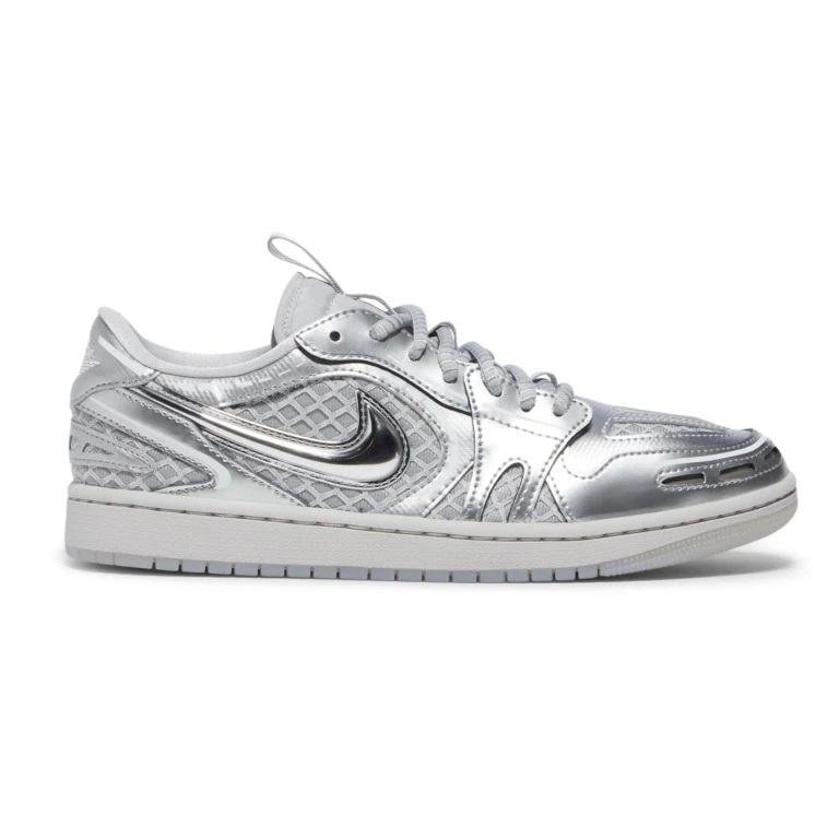 Women's Retro 1 Mm Low V3 'Method Of Make Metallic Silver' Sneakers