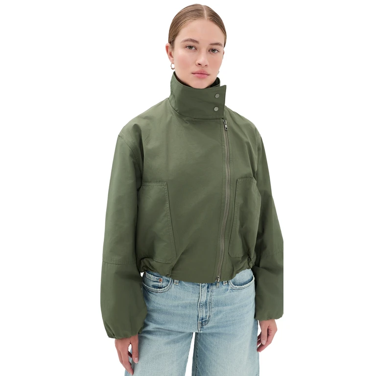 Vince Sculpted Parachute Jacket Pine Grove L