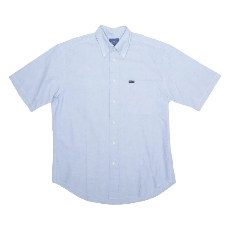 FACONNABLE Mens Plain Shirt Blue M