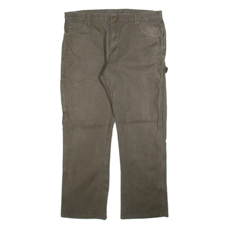 DICKIES Carpenter Mens Trousers Grey Regular Straight W38 L31