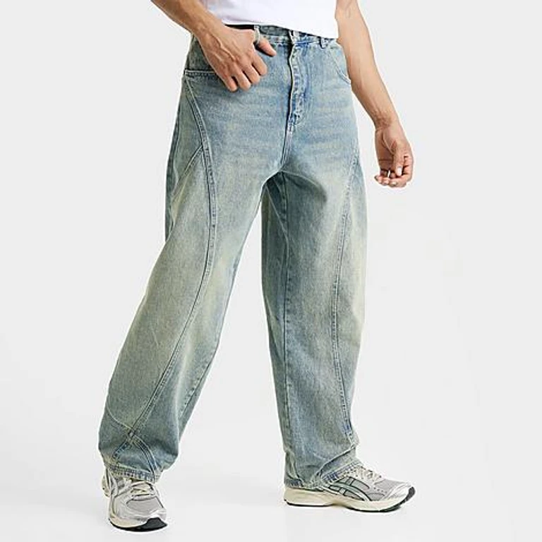 Unlike Humans Men's Jenner Relaxed Denim Jeans in Blue Tint Wash Size: 30