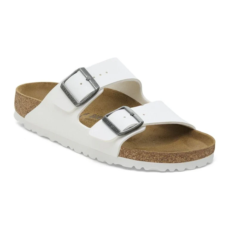 Arizona Birko-Flor Blossom White Sandals