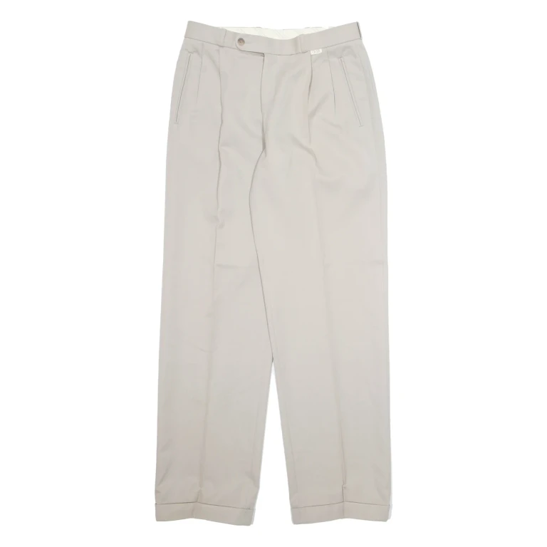Chino Workwear Mens Trousers Beige Regular Straight W28 L31
