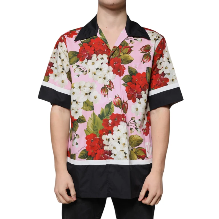 Dolce & Gabbana Multicolor Floral Button Down Casual Shirt Cotton - Men