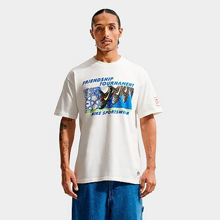 Nike Men's Sportswear DNA Friendship Tournament T-Shirt in Sail Size: XS