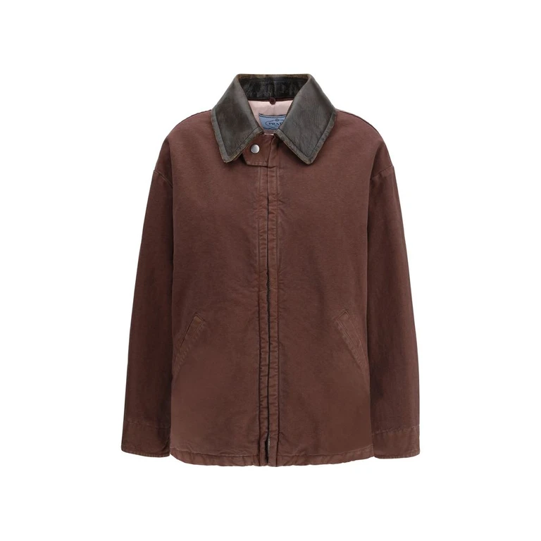 Prada Triangle-logo Zipped Jacket