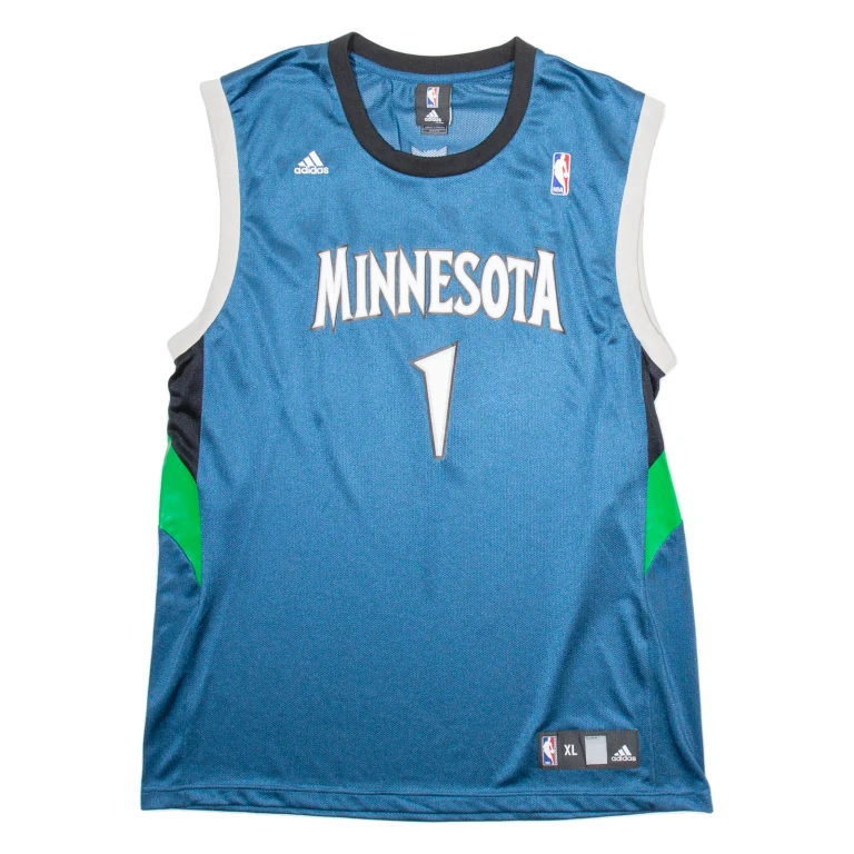 ADIDAS Minnesota Mens Vest Blue Sleeveless USA Nylon XL