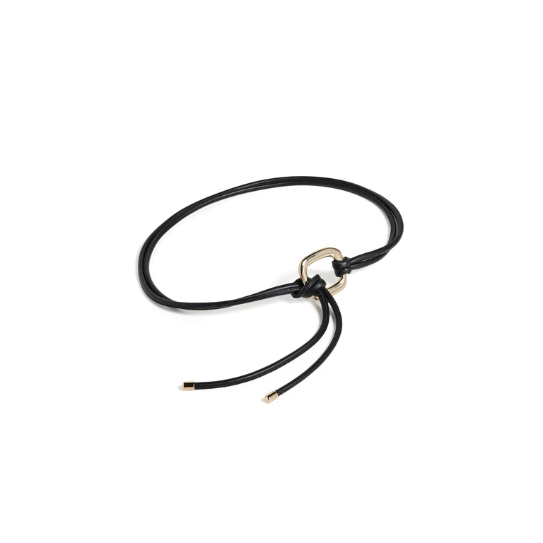 Madewell Tie Ring Belt True Black L/XL