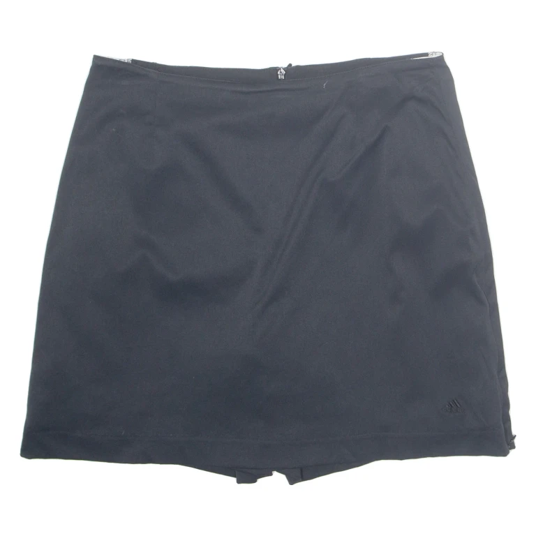 ADIDAS Womens Skort Skirt Black Short Nylon UK 8