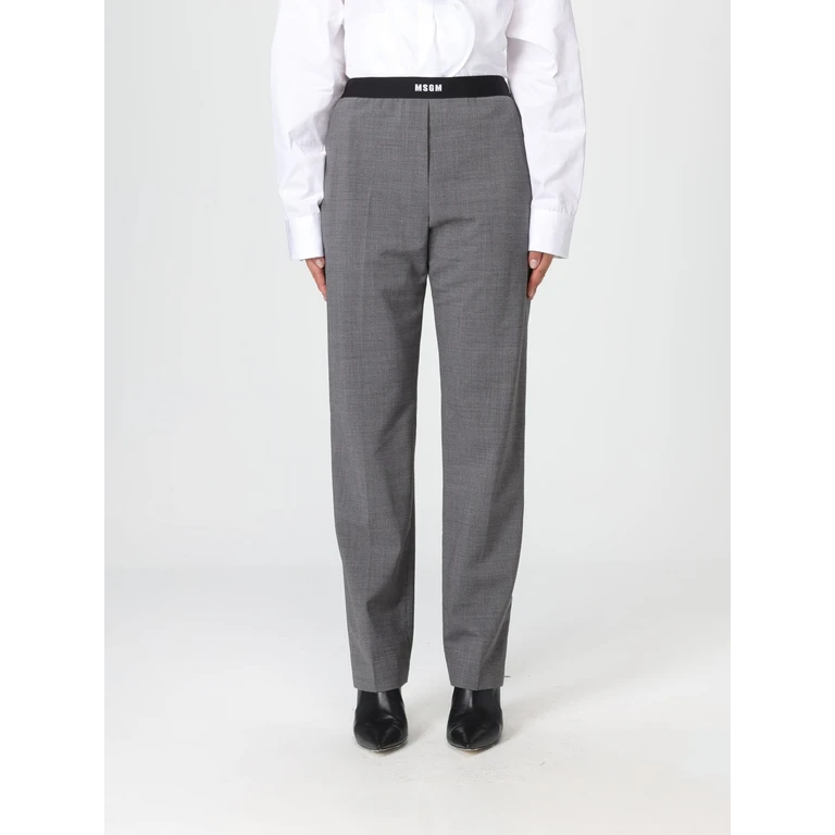 MSGM Pants Woman color Grey (3941MDP1325760598)
