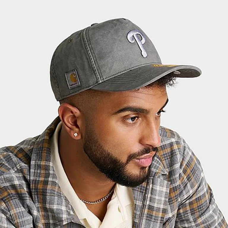 '47 x Carhartt Philadelphia Phillies MLB HITCH Snapback Hat in Shadow