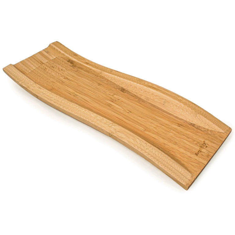 Bamboo Wavy Serving Tray, 16"