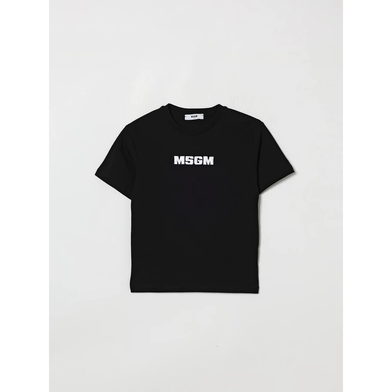 MSGM Kids Cotton T-Shirt With Logo (S6MSJUTH072110)