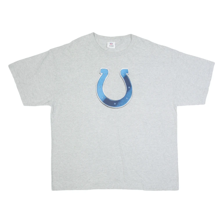 NFL Indianapolis Colts Mens T-Shirt Grey USA 2XL