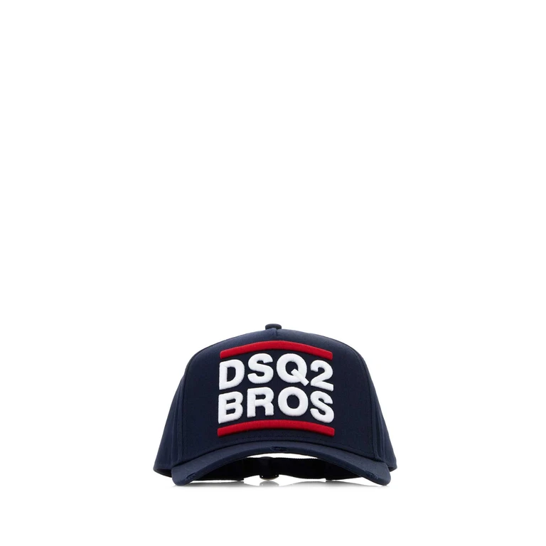Dsquared2 Midnight Blue Cotton Baseball Cap 3073 Exterior: Cappelli - Men